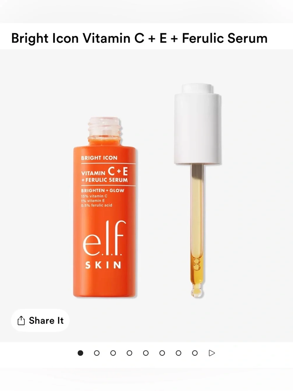 E.l.f. Halo Glow Beauty Wand Contour and Vit C serum